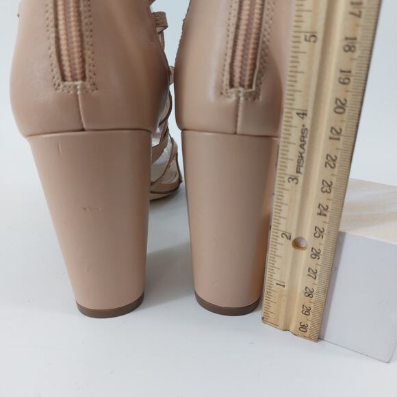 Aldo Astodia Rugby Tan women's Strappy Block Heels Sandals Size 8 B - Picture 5 of 16